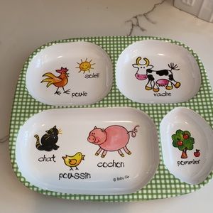 POTTERY BARN BABY BIB 👶& FEEDING DISH